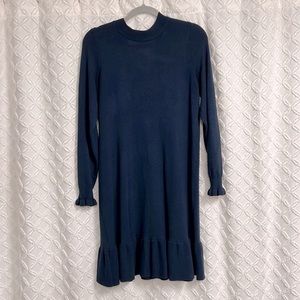 LOFT Ruffle Sweater Dress